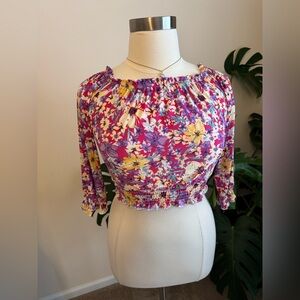 Floral Off-Shoulder Women's Top